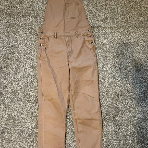 BDG by Urban Outfitters tan overalls size small straight leg - Picture 4 of 7